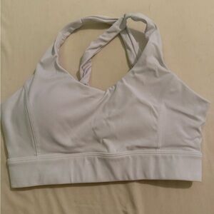 Women's White Sports Bra